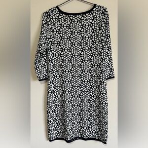 Boden knit heart printed sweater dress